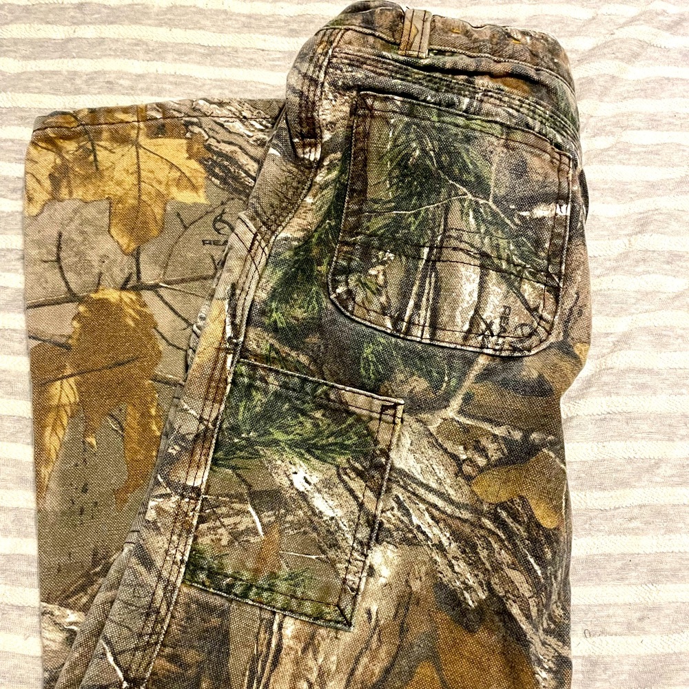 Boys Camo Canvas Pants